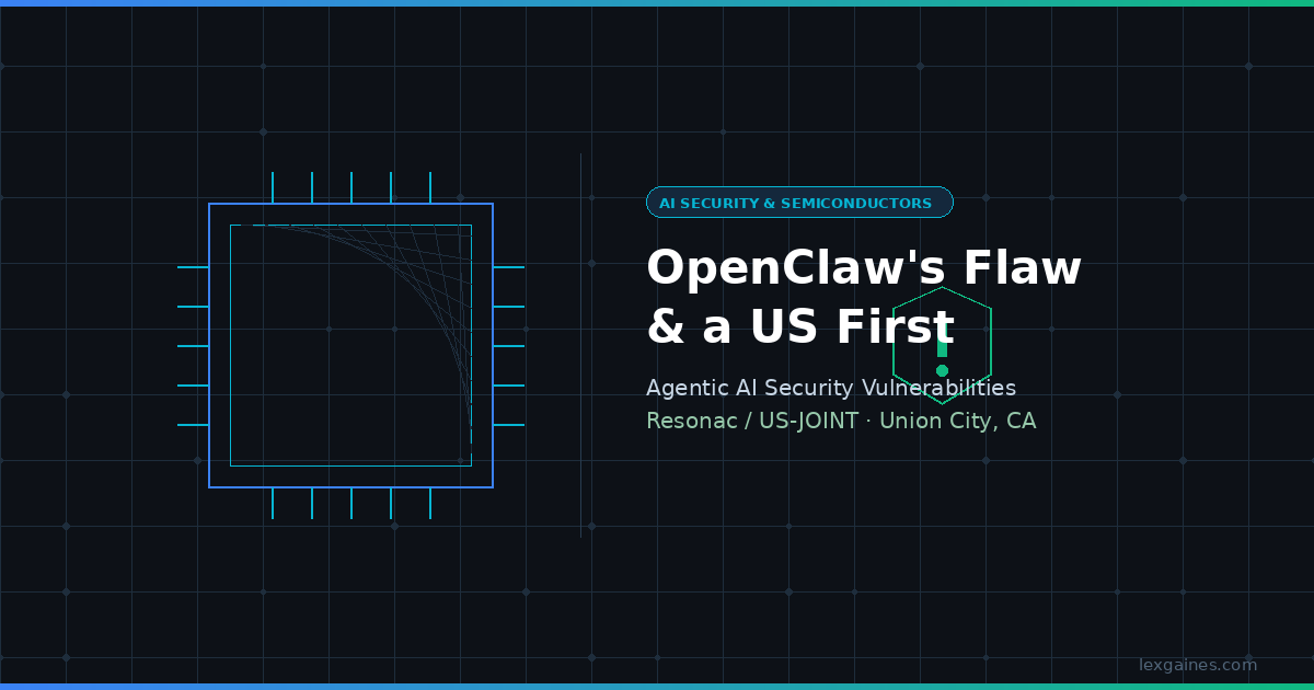 AI Security & Chips: OpenClaw's Flaw and a US First